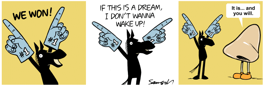 Dark Side of the Horse Comic Strip for March 15, 2013 