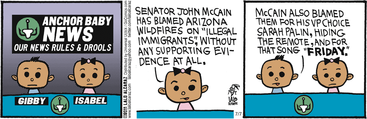 La Cucaracha Comic Strip for July 07, 2011 