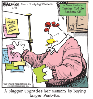 Pluggers Comic Strip for January 21, 2009 