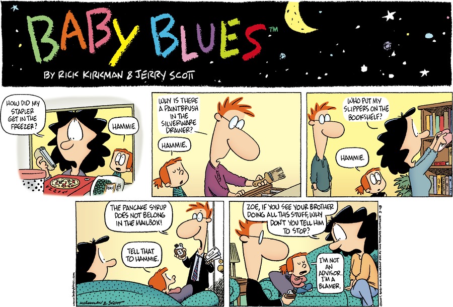Baby Blues Comic Strip for March 18, 2007 