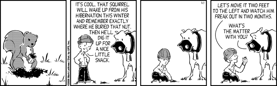 Cow and Boy Classics Comic Strip for November 02, 2006 