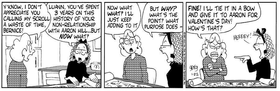 Luann Againn Comic Strip for January 22, 2025 