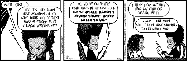 The Boondocks Comic Strip for January 28, 2011 