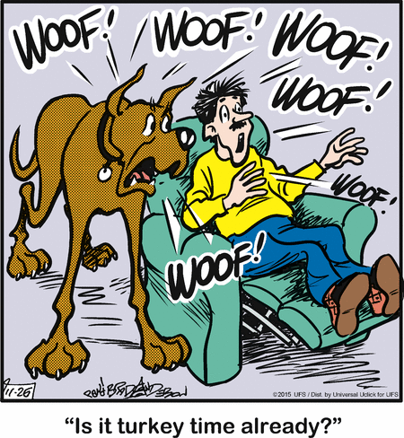 Marmaduke by Brad Anderson for November 26, 2015 - GoComics