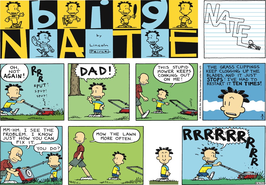 Big Nate Comic Strip for August 03, 2014 