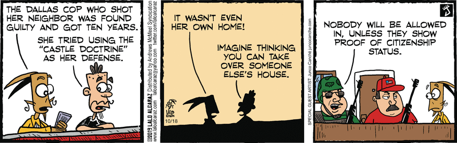 La Cucaracha Comic Strip for October 18, 2019 