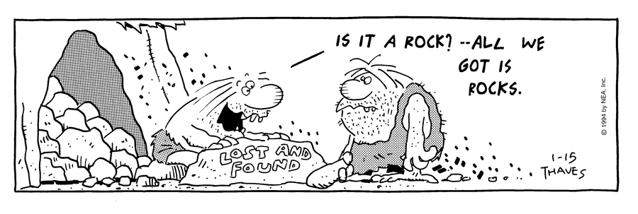 Frank and Ernest Comic Strip for January 15, 1994 