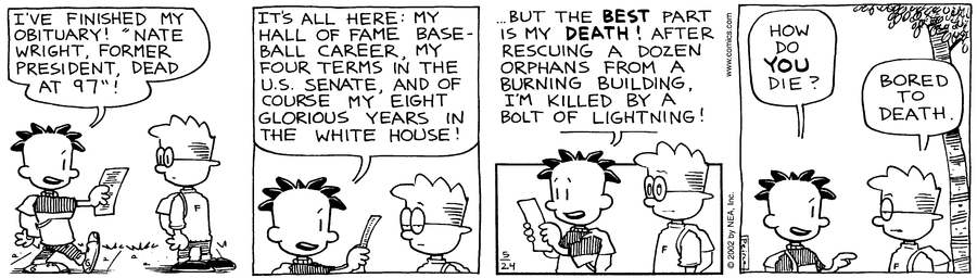 Big Nate Comic Strip for May 24, 2002 