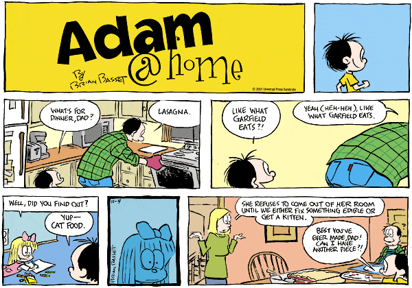 Adam@Home Comic Strip for November 04, 2001 