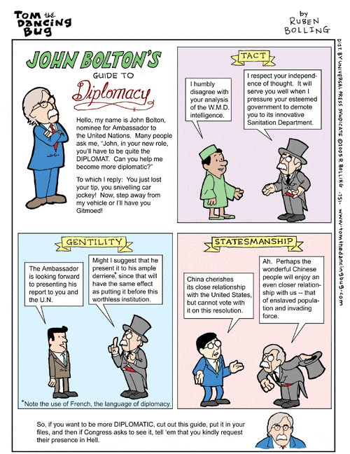 Tom the Dancing Bug Comic Strip for May 21, 2005 