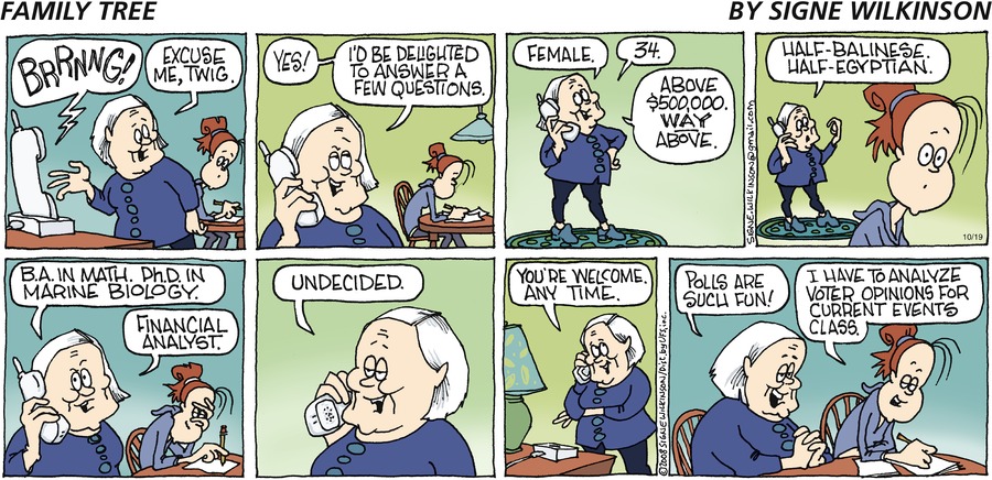 Family Tree Comic Strip for October 19, 2008 
