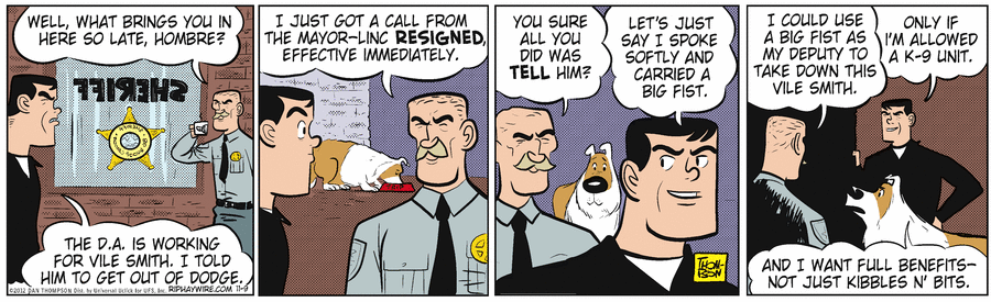 Rip Haywire Comic Strip for November 09, 2012 