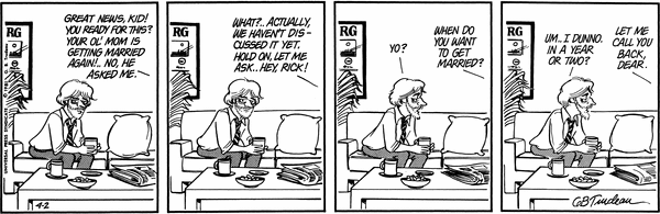 Doonesbury 45 years ago Image
