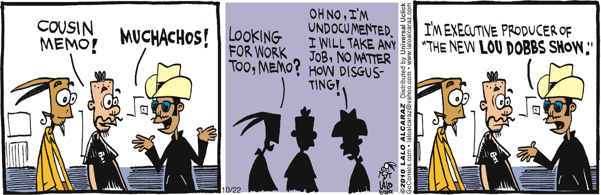 La Cucaracha Comic Strip for October 22, 2010 