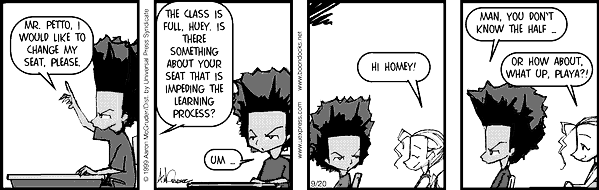 The Boondocks Comic Strip for April 23, 2007 