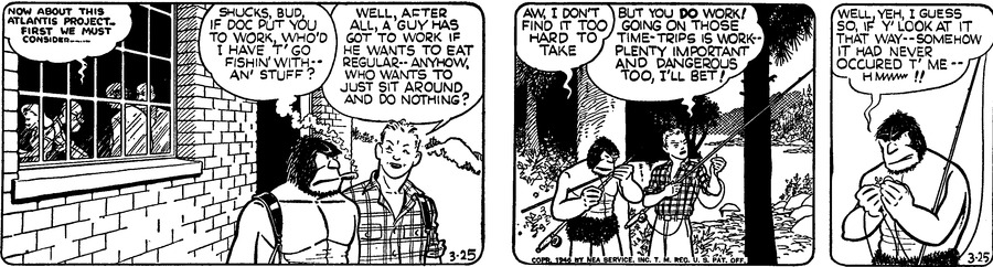 Alley Oop Comic Strip for March 25, 1946 