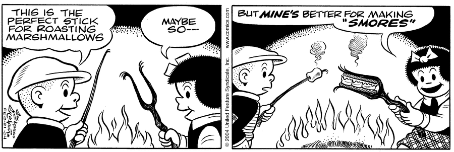 Nancy Comic Strip for February 21, 2004 