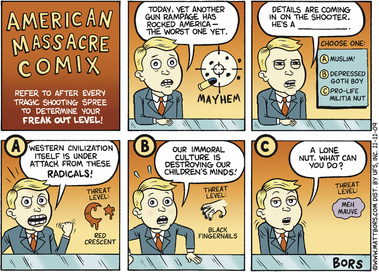 Matt Bors Comic Strip for November 11, 2009 