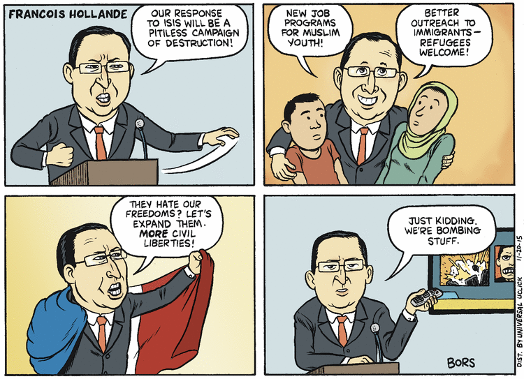 Matt Bors Comic Strip for November 20, 2015 