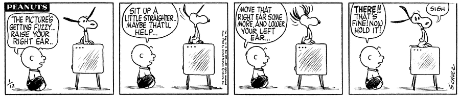Peanuts Comic Strip for January 12, 1960 