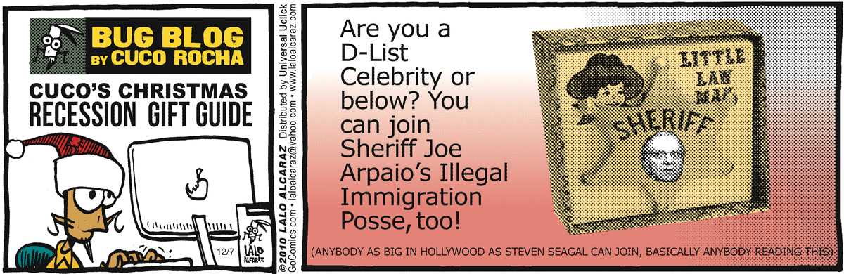 La Cucaracha Comic Strip for December 07, 2010 