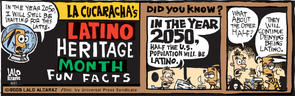 La Cucaracha Comic Strip for September 21, 2005 