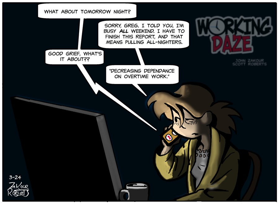 Working Daze Comic Strip for March 24, 2024 