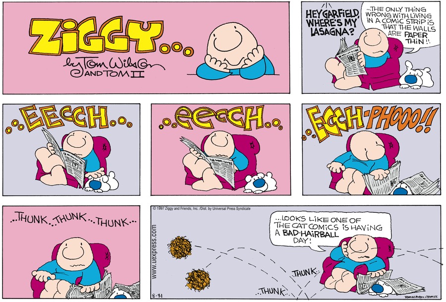 Ziggy Comic Strip for August 31, 1997 