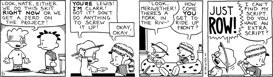 Big Nate Comic Strip for January 27, 1996 