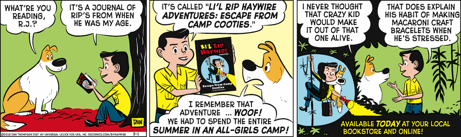 Rip Haywire Comic Strip for March 01, 2016 