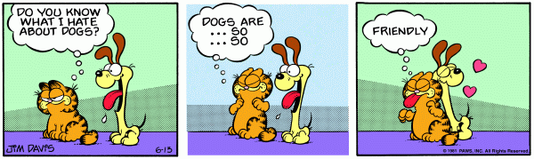Garfield Comic Strip for June 13, 1981 