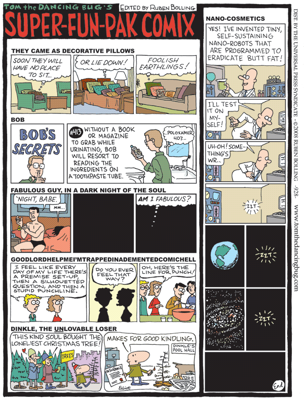 Tom the Dancing Bug Comic Strip for December 13, 2008 