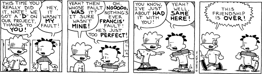 Big Nate Comic Strip for January 29, 1996 