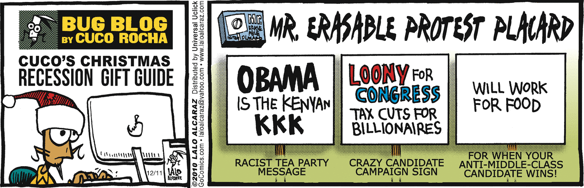 La Cucaracha Comic Strip for December 11, 2010 