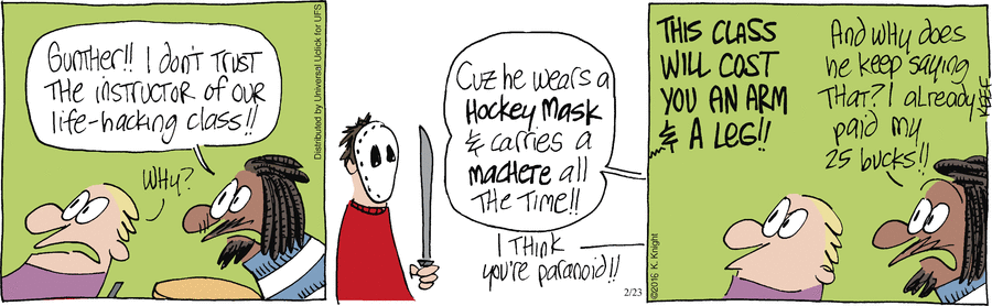 The Knight Life Comic Strip for February 23, 2016 