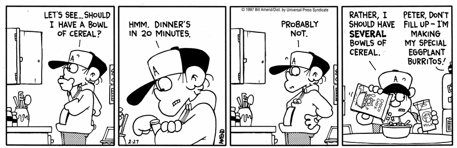FoxTrot Comic Strip for February 27, 1997 