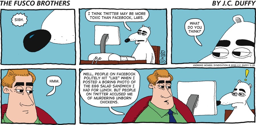 The Fusco Brothers Comic Strip for September 25, 2022 