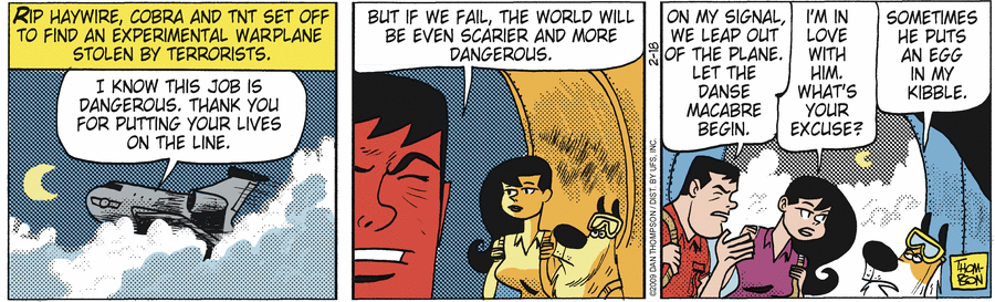 Rip Haywire Comic Strip for February 18, 2009 