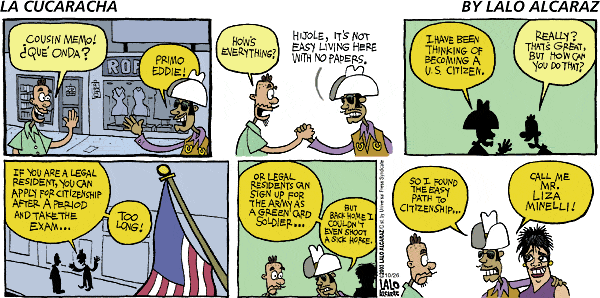 La Cucaracha Comic Strip for October 26, 2003 