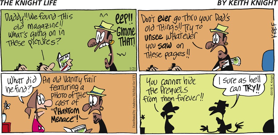 The Knight Life Comic Strip for January 21, 2018 