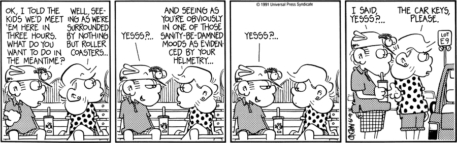 FoxTrot Comic Strip for June 19, 1991 