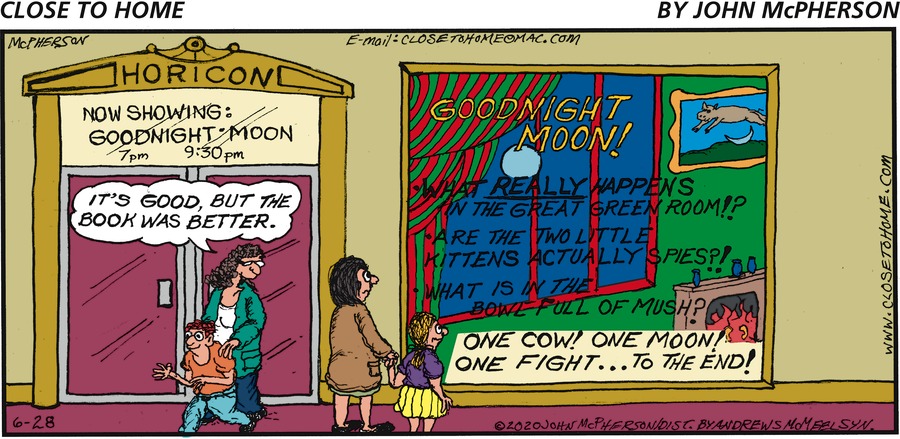 Close to Home Comic Strip for June 28, 2020 