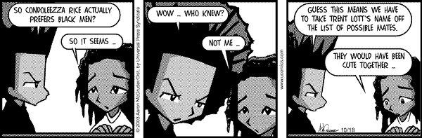 The Boondocks Comic Strip for May 21, 2011 