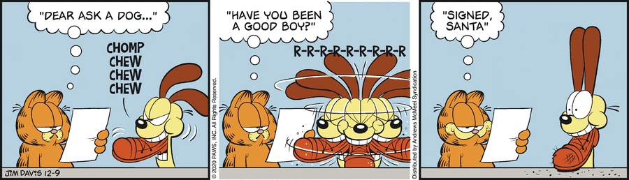 Garfield Comic Strip for December 09, 2020 