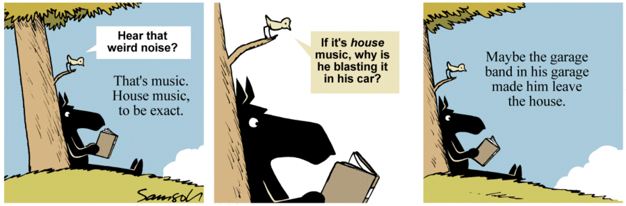 Dark Side of the Horse Comic Strip for April 12, 2018 
