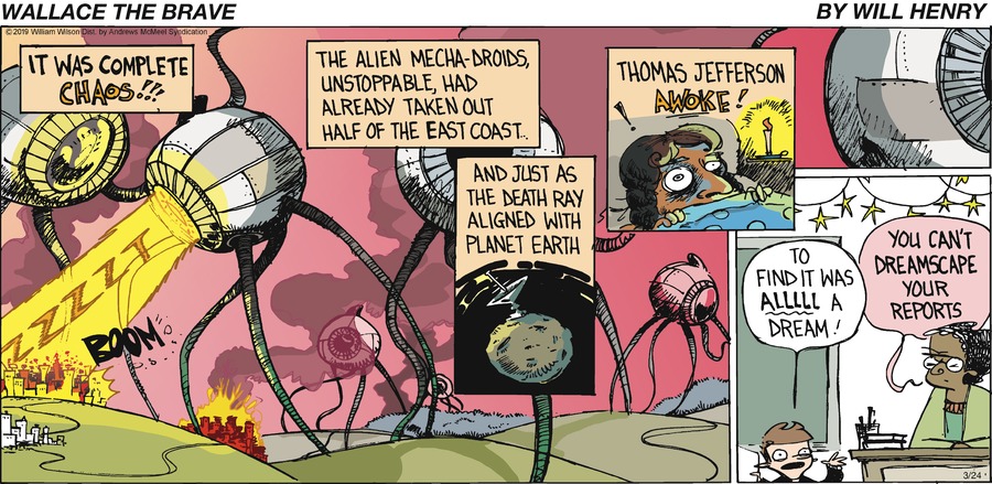 Wallace the Brave Comic Strip for March 24, 2019 