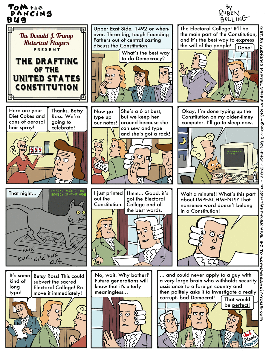 Tom the Dancing Bug Comic Strip for December 13, 2019 