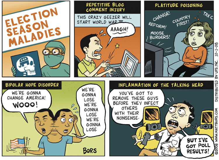 Matt Bors Comic Strip for October 01, 2008 