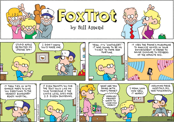 FoxTrot Comic Strip for January 03, 2010 