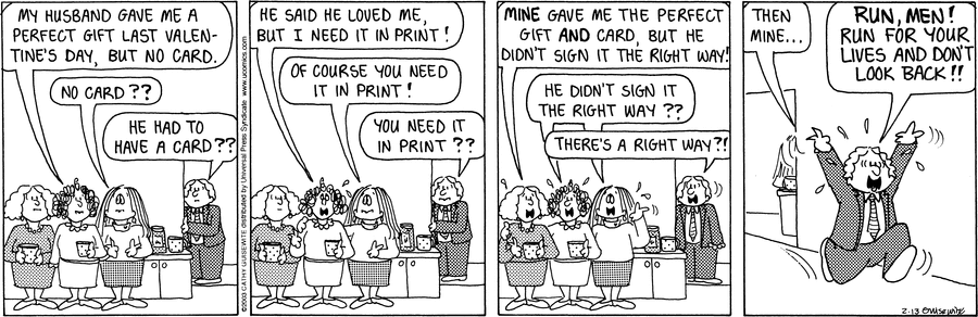Cathy Classics Comic Strip for February 13, 2025 